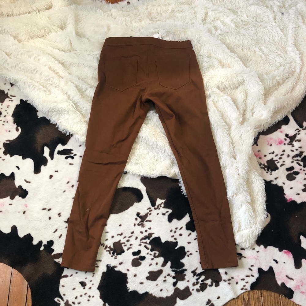 H&M Dark Khaki Skinny Pant
